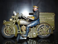 Hubley Cast Iron Harley Davidson Parcel Post